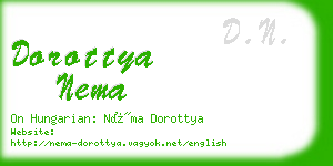 dorottya nema business card